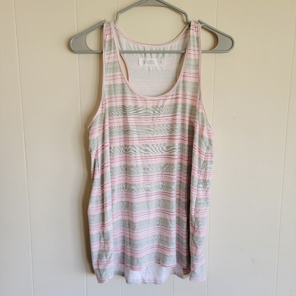 Carve Designs Striped Racerback Tank Top‎